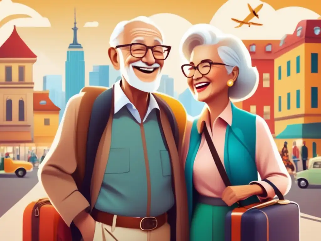 Pareja mayor viajando con seguro de viaje: Seguros de viaje para mayores salud y bolsillo