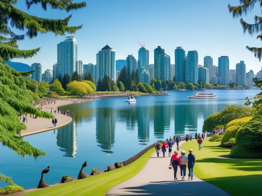 Anuncio: Experiencias seguras y enriquecedoras en Vancouver para turistas maduros disfrutando de Stanley Park y su belleza natural