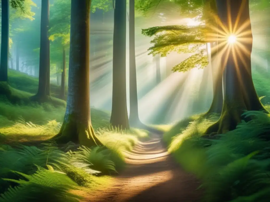 Peregrinaciones espirituales para viajeros senior en un hermoso bosque sereno