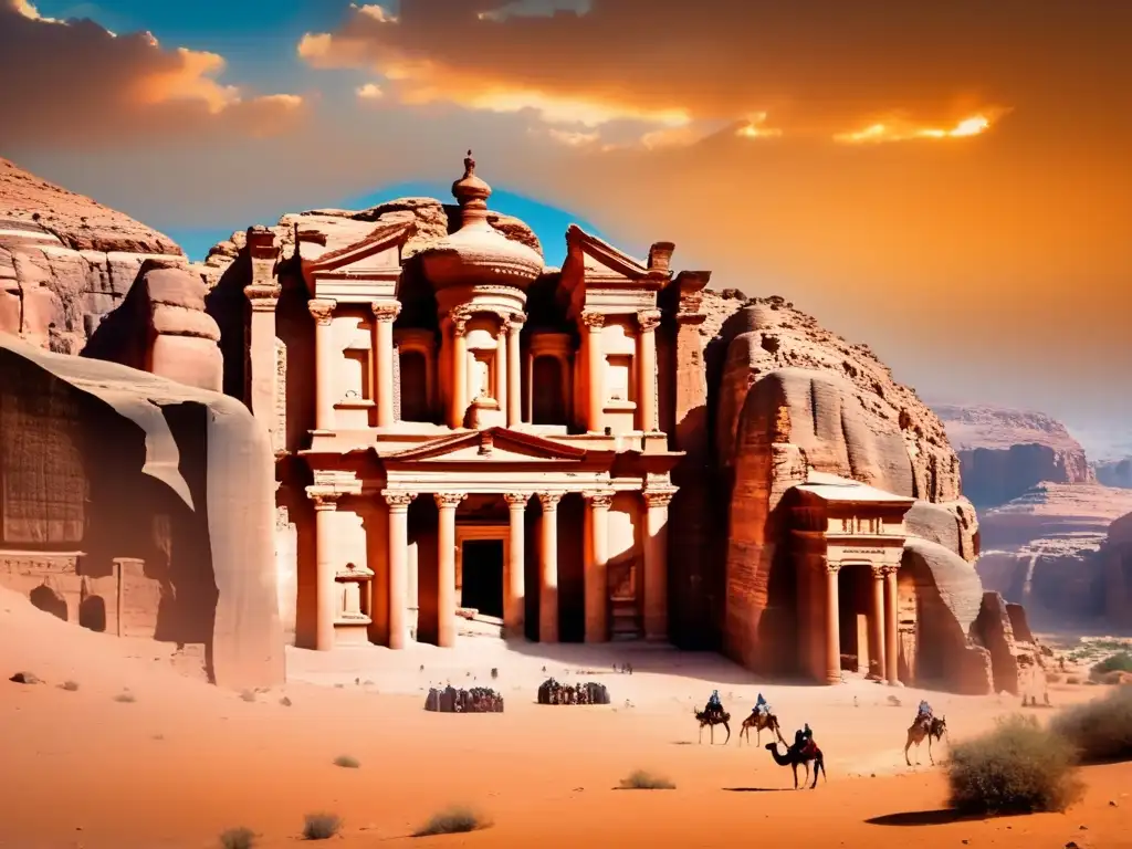 Majestuosidad de Petra, Jordania Petra, Jordania: Tesoro (AlKhazneh), destinos arqueológicos para viajeros maduros