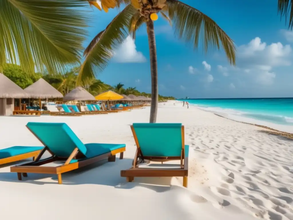 Playa del Carmen: Relajación y tranquilidad Playa del Carmen: Playa paradisíaca para relajación de viajeros senior