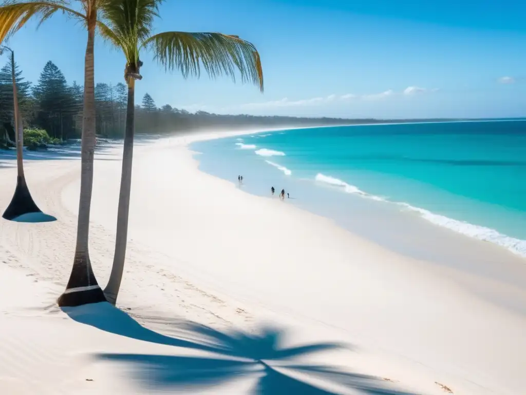 Paraíso costero en Australia Playa serena en Australia, aguas turquesas cristalinas, arena blanca interminable