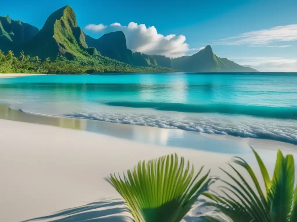 Paraíso tropical en el Pacífico Hermosa playa en el Pacífico Sur: consejos de seguridad para seniors viajando en Oceanía