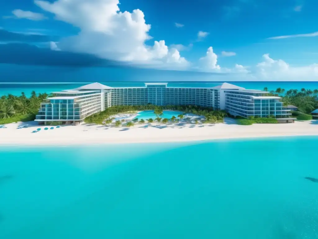 Paraíso tropical con resort de lujo Tratamientos médicos seguros para seniors en el extranjero - Playa paradisíaca con resort de lujo y paisajes impresionantes