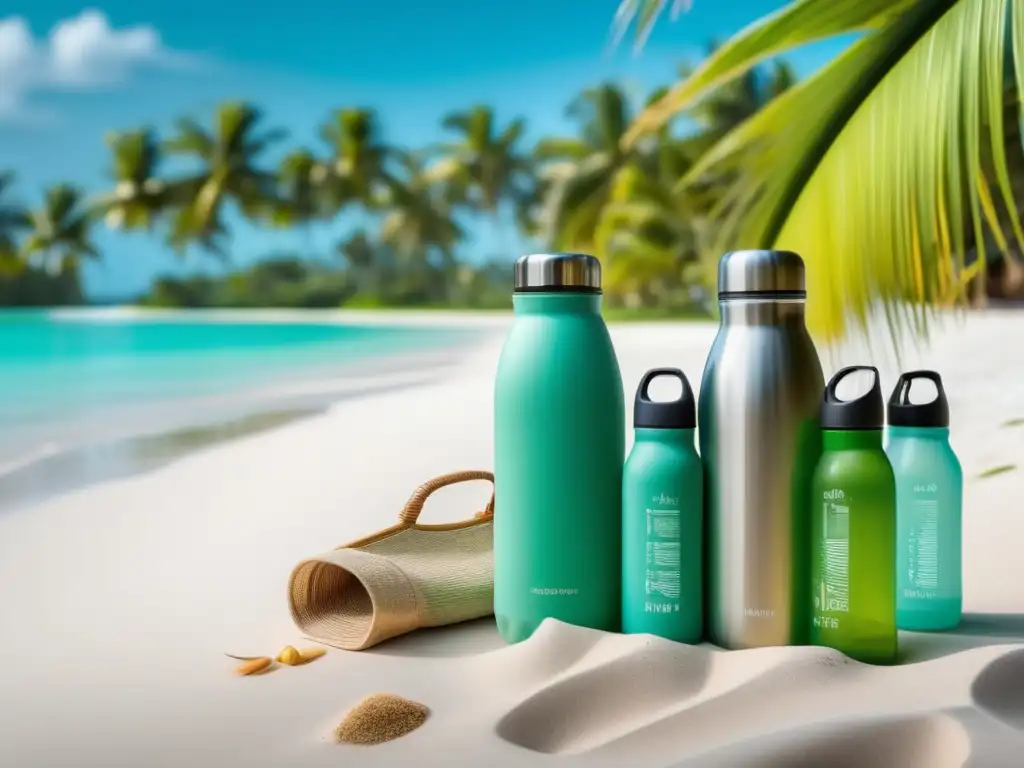 Paraíso tropical: playa sostenible y responsable Viajero responsable disfrutando beneficios del turismo sostenible