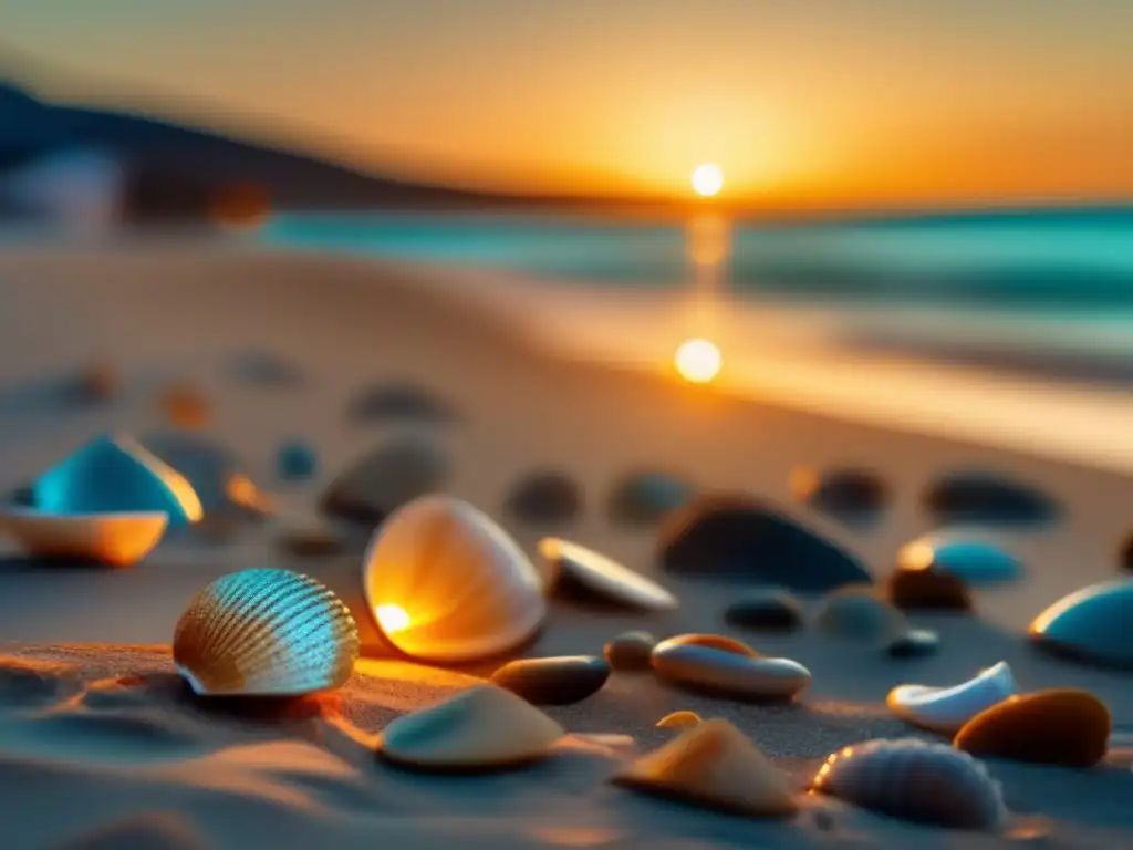 Playa serena al atardecer, practicando gratitud Playa al atardecer: beneficios de una actitud positiva en los viajes