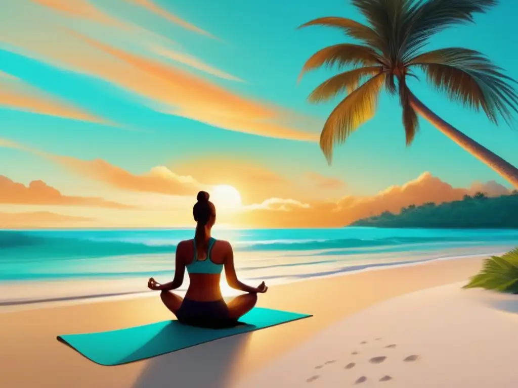 Playa al atardecer: relajación y tranquilidad Playa al atardecer: consejos para mantener una mentalidad positiva en los viajes
