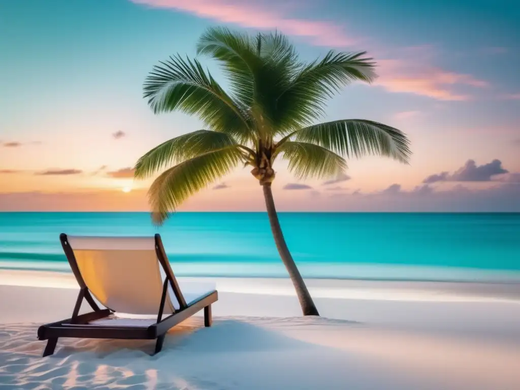 Playa tropical serena y cristalina Playa tropical con aguas cristalinas y palmeras - Consejos para evitar deshidratación viajes