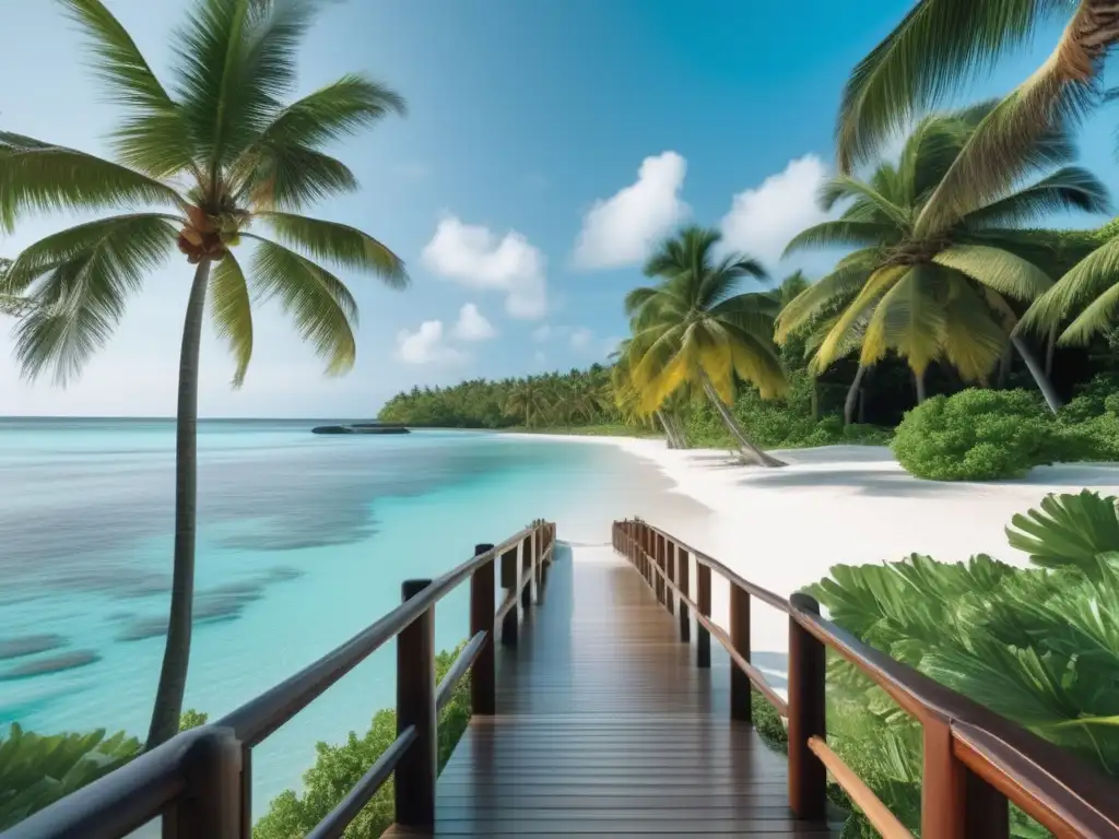 Hermoso paisaje costero y sostenible Paisaje costero con playa, agua turquesa y arrecife coralino