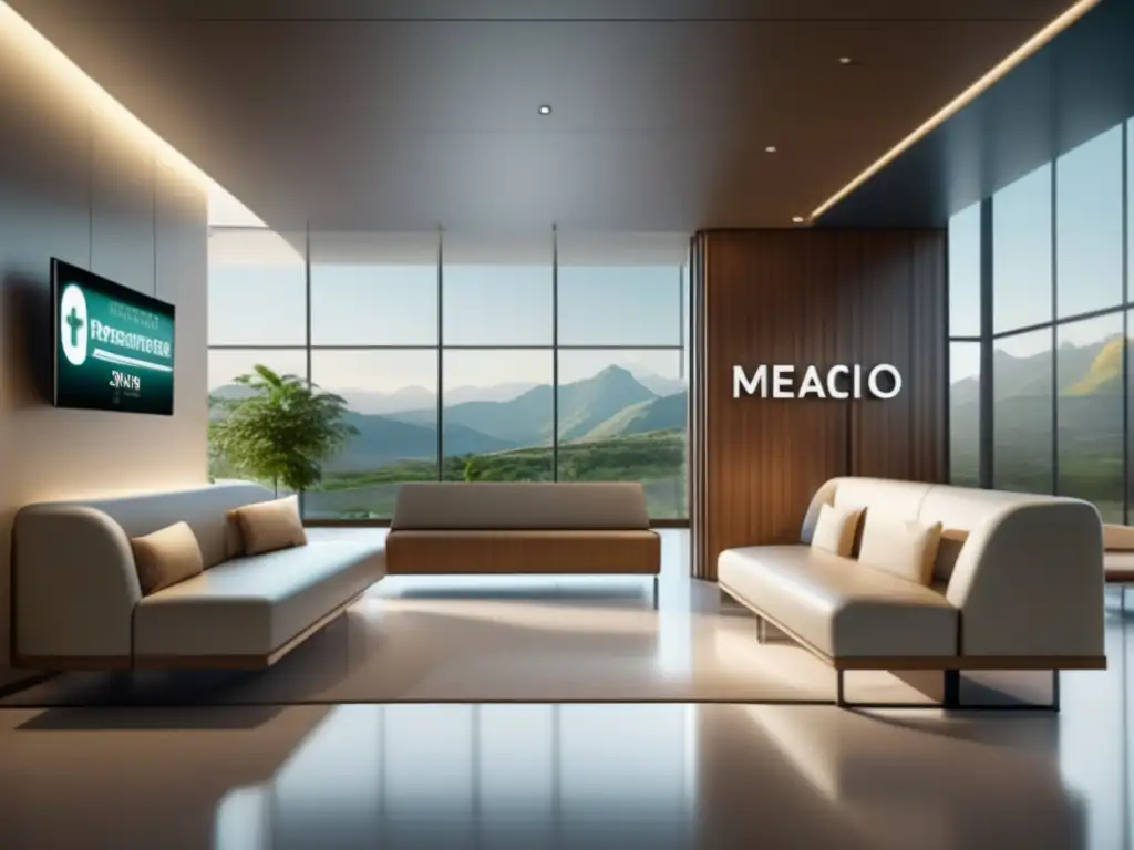 Preparativos Viaje Médico Preparativos viaje médico seguros - Instalación médica moderna y serena, con arquitectura elegante, luz natural y personal profesional