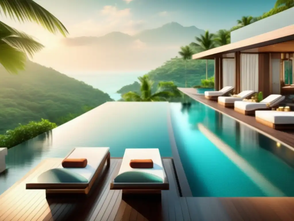 Reserva de spa de lujo en paraíso natural Un resort de lujo y sereno para turismo médico de viajeros maduros