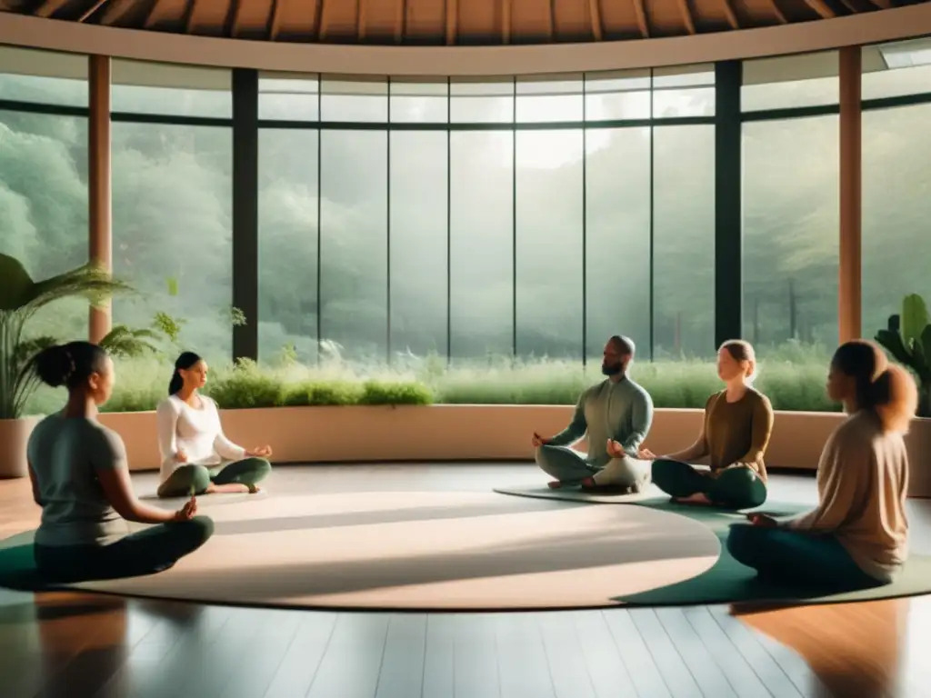 Retiro de meditación tranquilo y sereno Preparación retiro meditación segura en un ambiente sereno y minimalista
