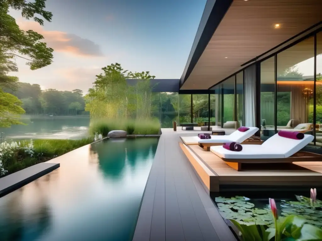 Spa de lujo rodeado de naturaleza y tranquilidad Retiros de spa de lujo para viajeros maduros en un entorno natural sereno y rejuvenecedor