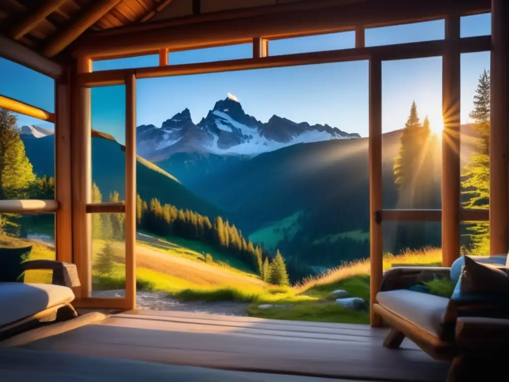 Amanecer en las montañas: belleza y serenidad Retiro espiritual en la montaña al amanecer: Libros de meditación
