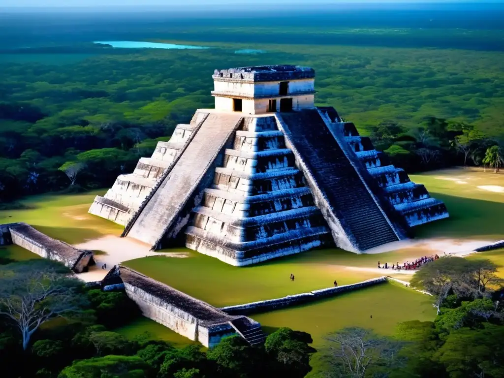 Vista aérea impresionante de Chichen Itza Imagen: Ruinas de Chichen Itza, Rutas arqueológicas seguras para viajeros senior en México