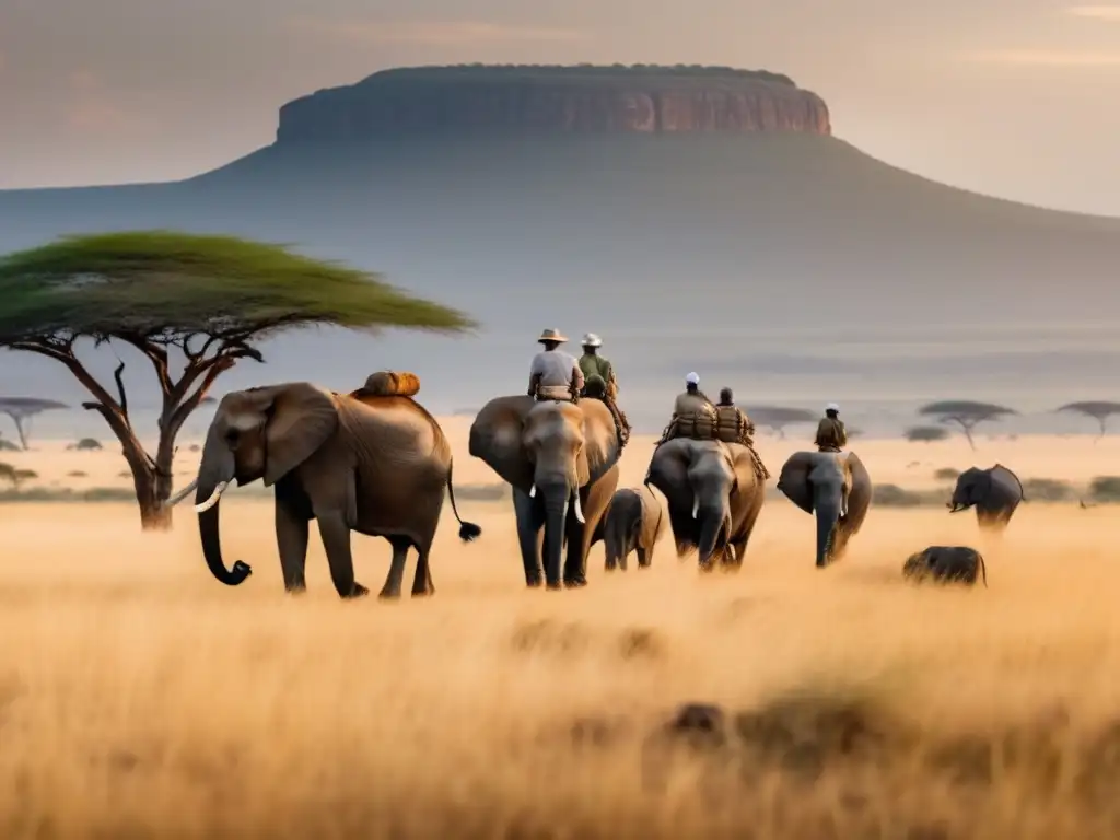 Guía segura viaje África seniors con paisajes y elefantes majestuosos