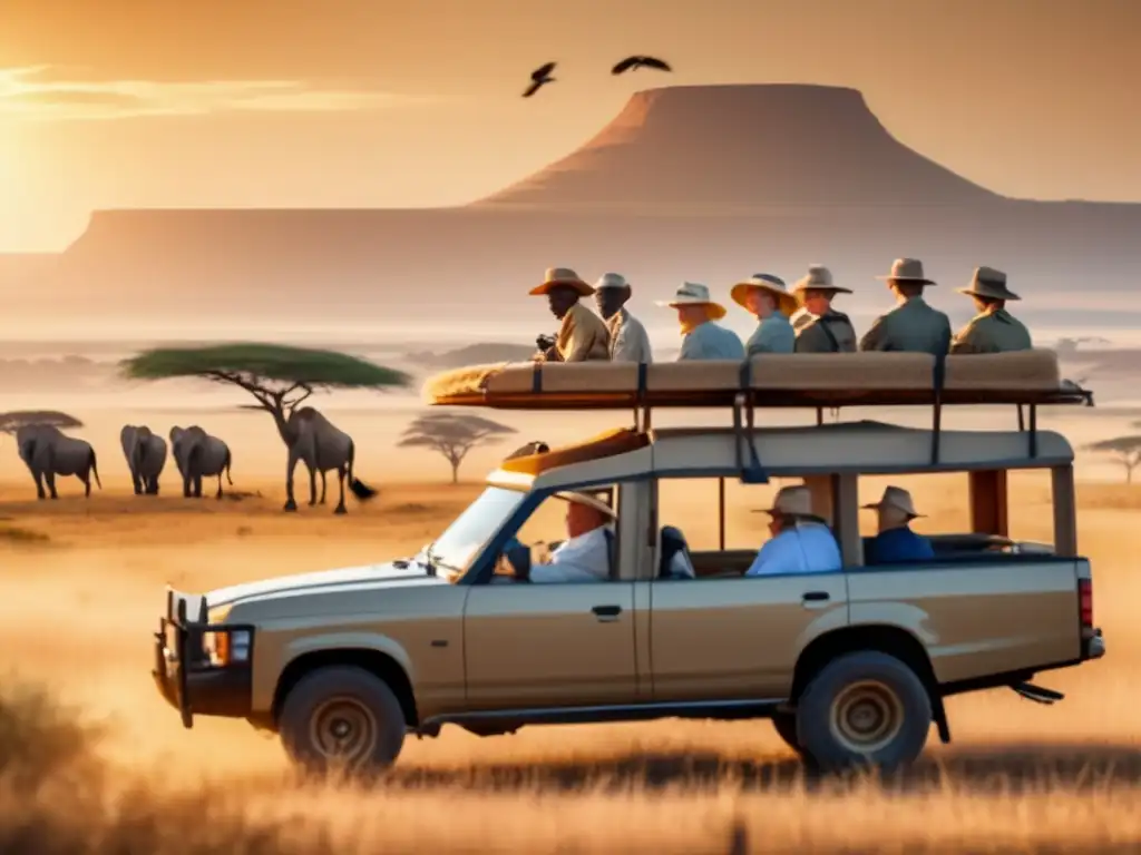 Aventura de safari emocionante con adultos mayores Viaje de safari seguro para mayores, maravilla africana