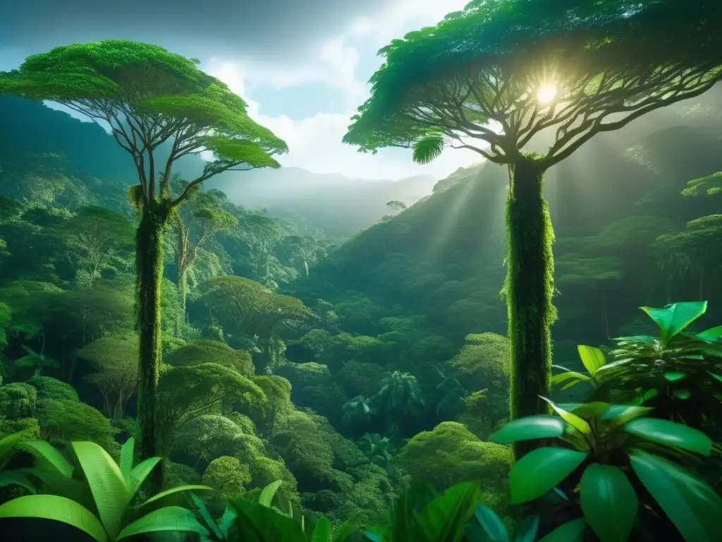 Un increíble bosque tropical, vida salvaje y ecoturismo