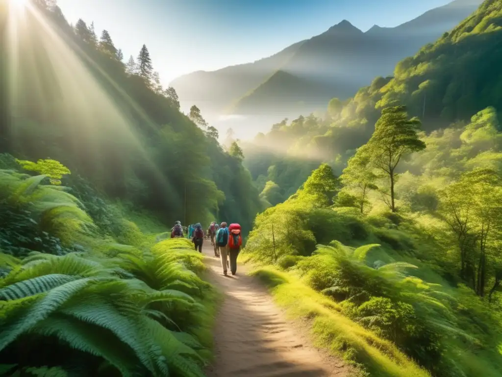 Senderismo en bosque encantado Senderismo y caminatas suaves en destinos naturales para viajeros senior