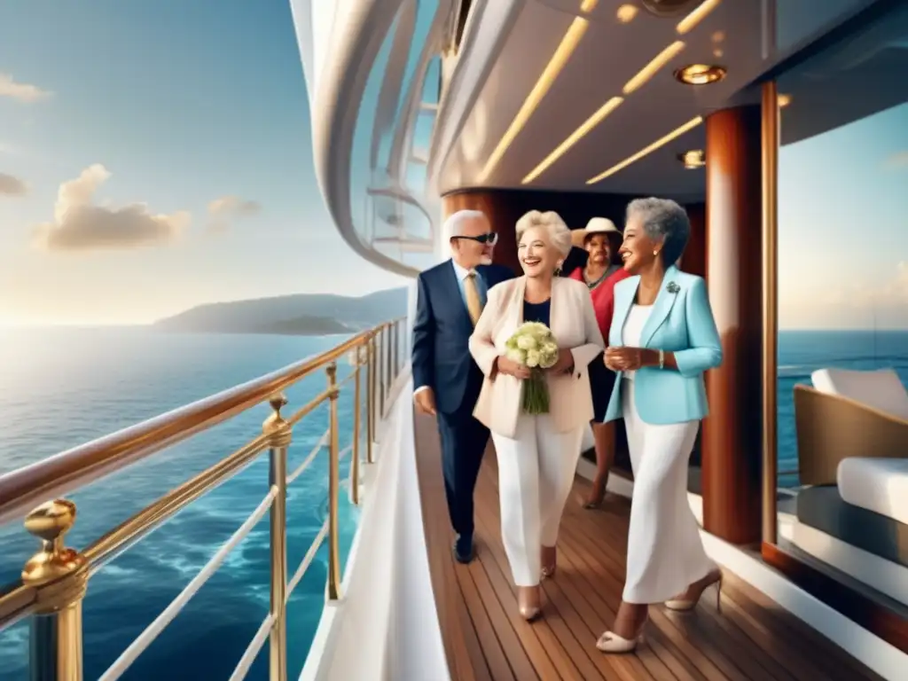 Grupos de mayores disfrutan de un crucero de lujo en el Mediterráneo Viajes grupales para mayores: Experiencia lujosa en el Mediterráneo