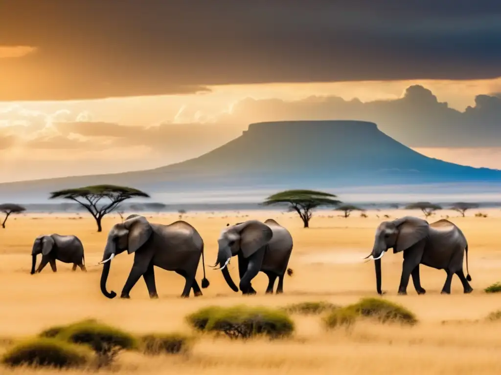 Maravillosa vista del Parque Nacional Serengeti en Tanzania, África Viaje seguro a África: Serengeti, elefantes y belleza natural