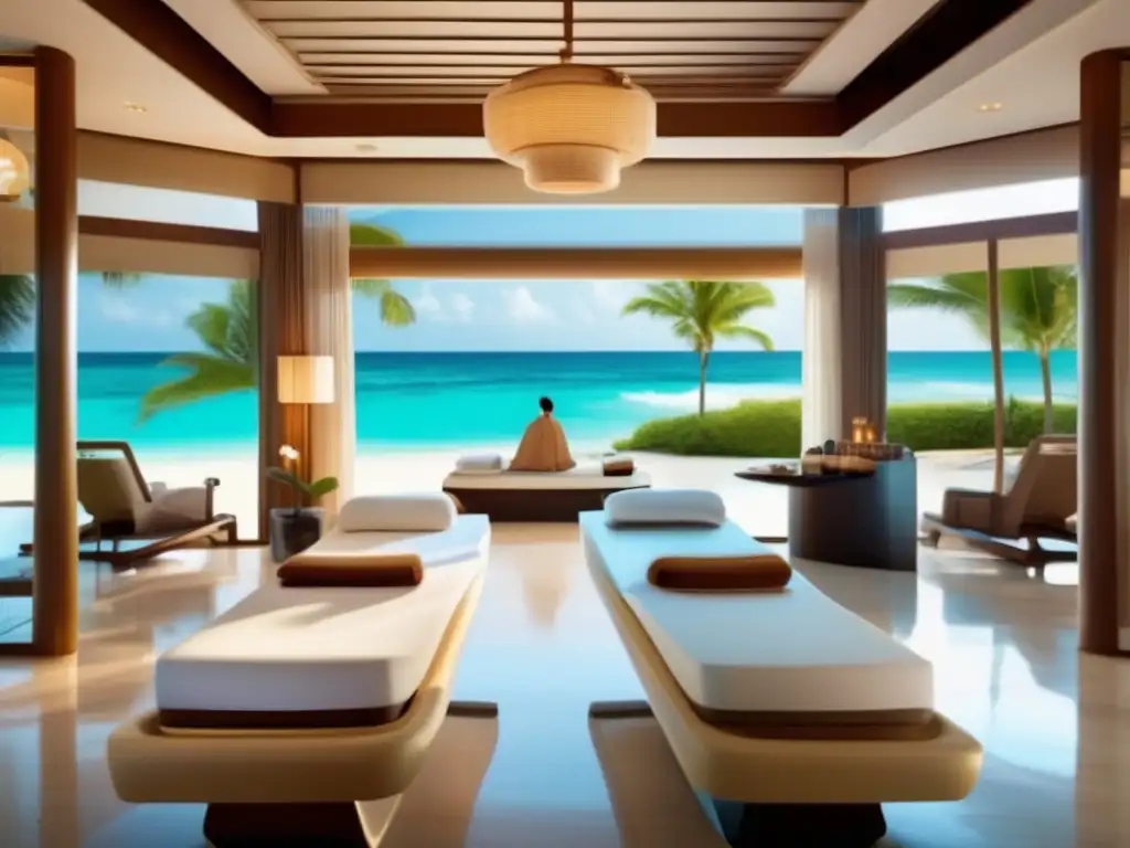 Spa médico de lujo en la playa Spa médico de lujo en playa tropical: turismo médico en destinos exóticos saludables