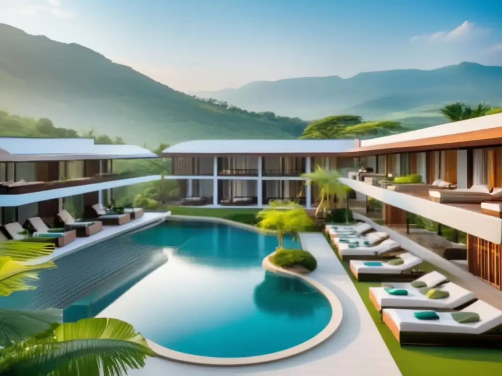 Balneario moderno y sereno en paisaje natural: beneficios para viajeros maduros