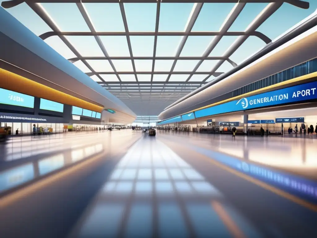 Aeropuerto accesible con diversidad Viajes accesibles para personas con discapacidad en un aeropuerto moderno y vibrante