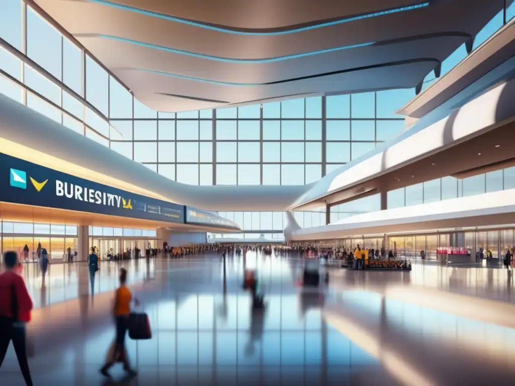 Aeropuerto inclusivo y accesible Aeropuerto inclusivo con rampa accesible y diversidad de viajeros