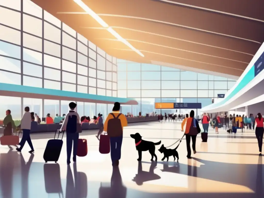 Terminal aeropuerto inclusivo con servicios especiales Aeropuerto moderno y accesible, con servicios para personas con movilidad reducida y consejos para evitar el jet lag