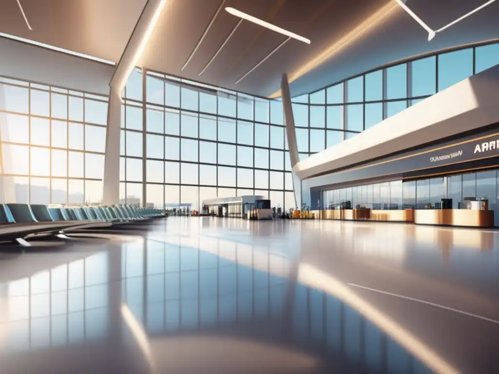 Aeropuerto moderno accesible y luminoso Terminal aeropuerto moderno: Inclusivo y eficiente