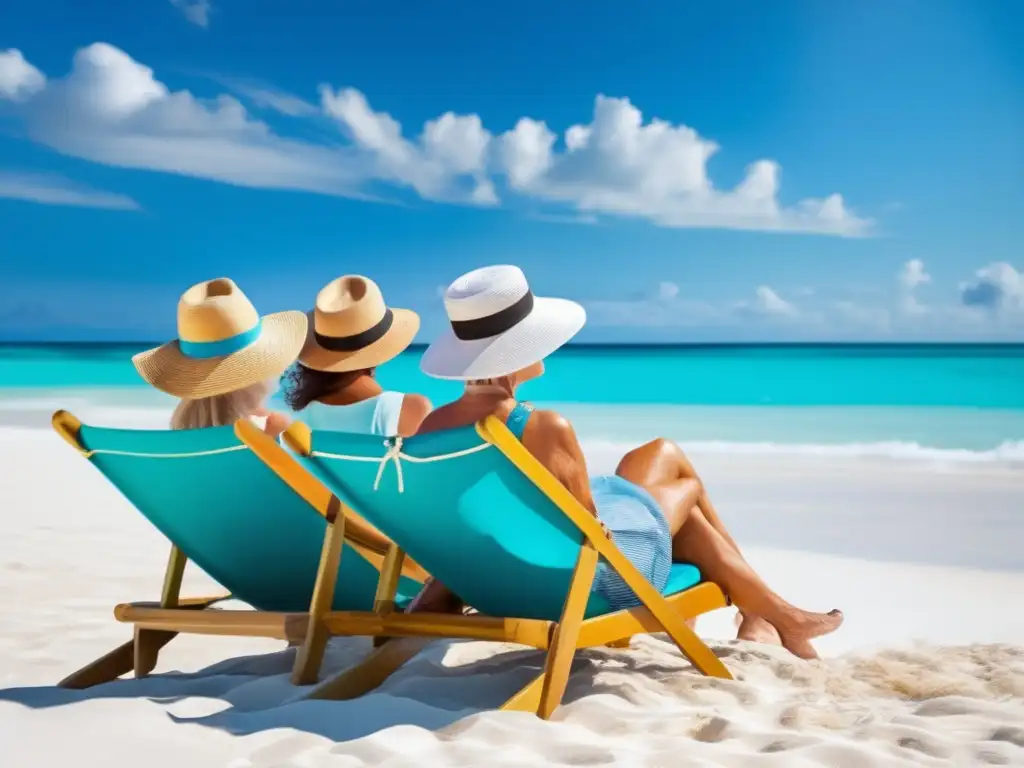 Seniors disfrutan vacaciones en la playa Mayores disfrutando de vacaciones en la playa con Seguros de Viaje para Mayores