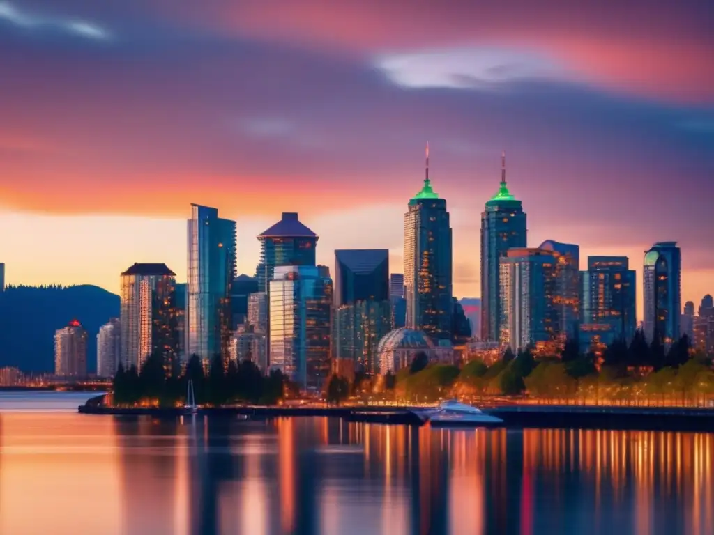 Vancouver, Canadá: Skyline icónico y seguro Vancouver, Canadá: una ciudad segura para viajeros seniors en Norte América