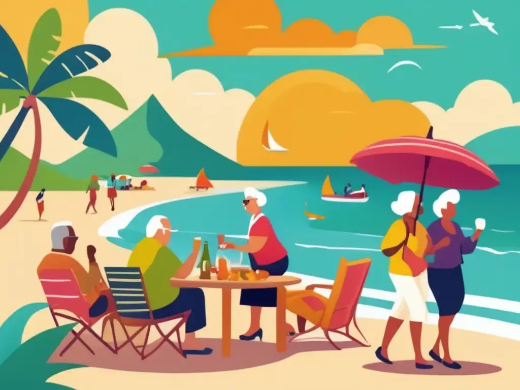 Viaje sin preocupaciones para adultos mayores Seguros de viaje para mayores: cobertura completa y exclusiva - Grupo de adultos mayores disfrutando un viaje sin preocupaciones