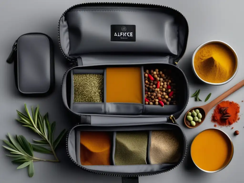Kit de especias sin sal para viajes Consejos para una dieta baja en sodio durante los viajes