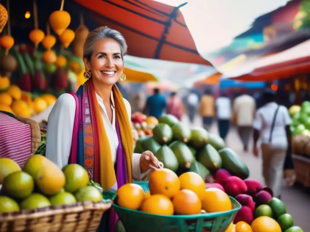 Viajero maduro explorando mercado vibrante Viajero maduro explorando mercado vibrante de un país extranjero