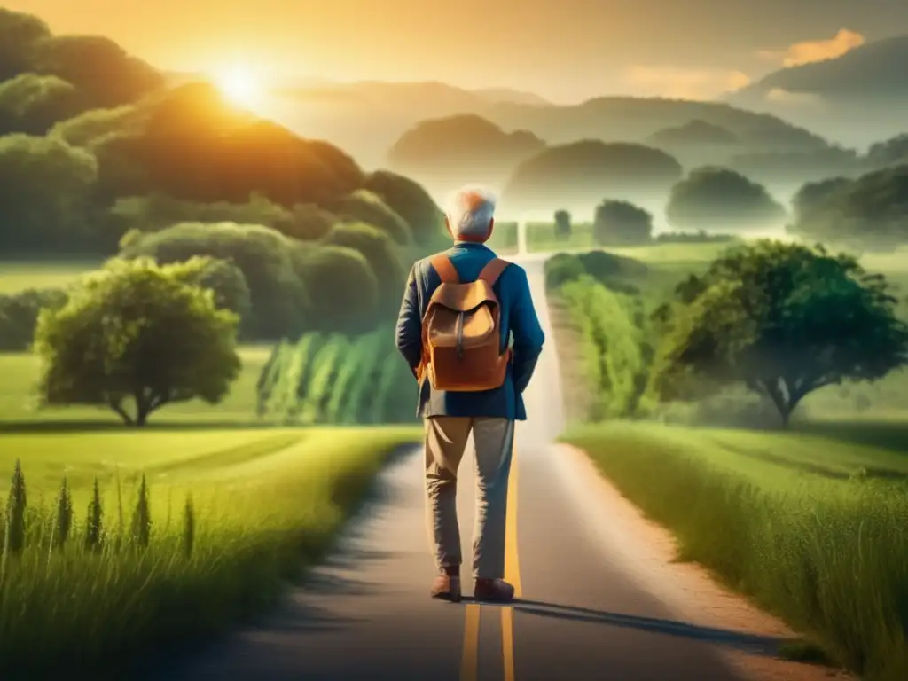 Senior viajero en encrucijada, reflexionando opciones Viaje senior: ¿Solo o en grupo? Consejos y decisiones