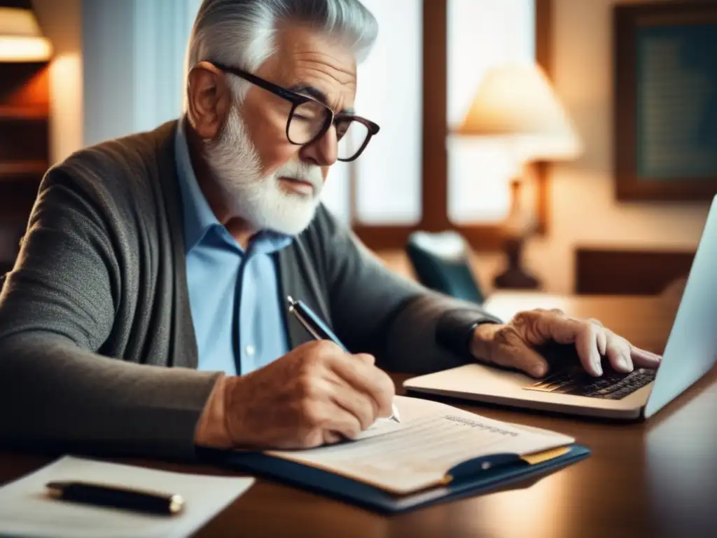 Viajero senior revisando documentos Senior traveler revisando documentos de viaje - Consejos documentos viaje senior