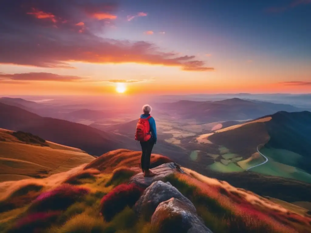 Viajero maduro reflexionando en un paisaje impresionante - Consejos para viajar solo maduro