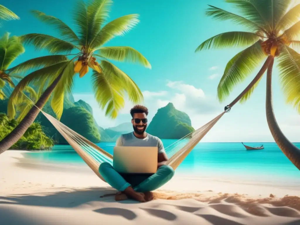 Trabajando desde el paraíso Ventajas wifi o datos móviles en paraíso tropical