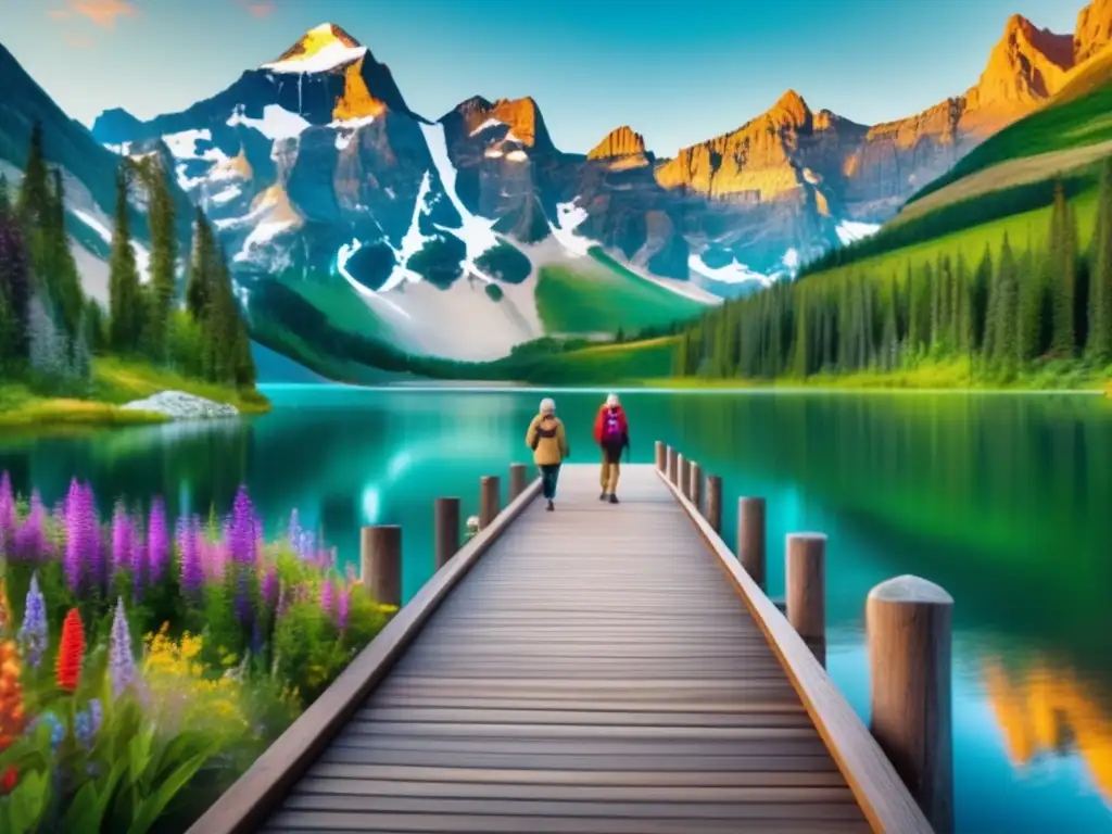 Grupo de viajeros mayores disfrutando de la belleza natural Consejos viajes senior aventuras naturales en paisaje 8k de ensueño con grupo de viajeros mayores disfrutando de la naturaleza