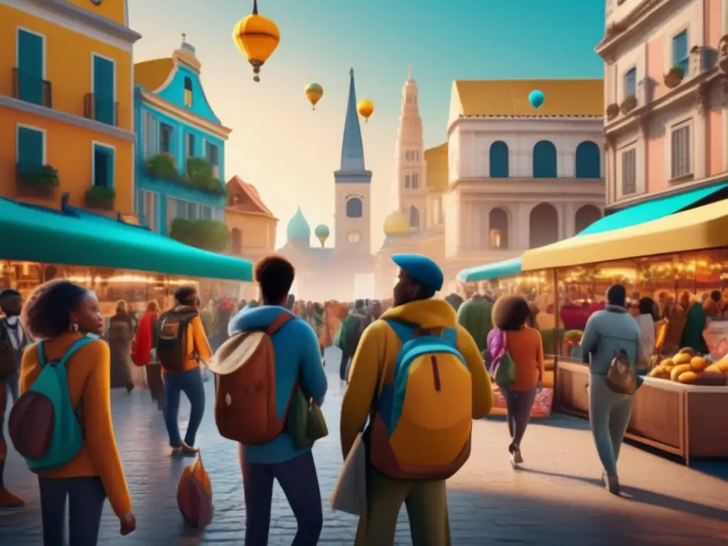 Grupo de viajeros explorando la ciudad Consejos seguridad viajes aventuras