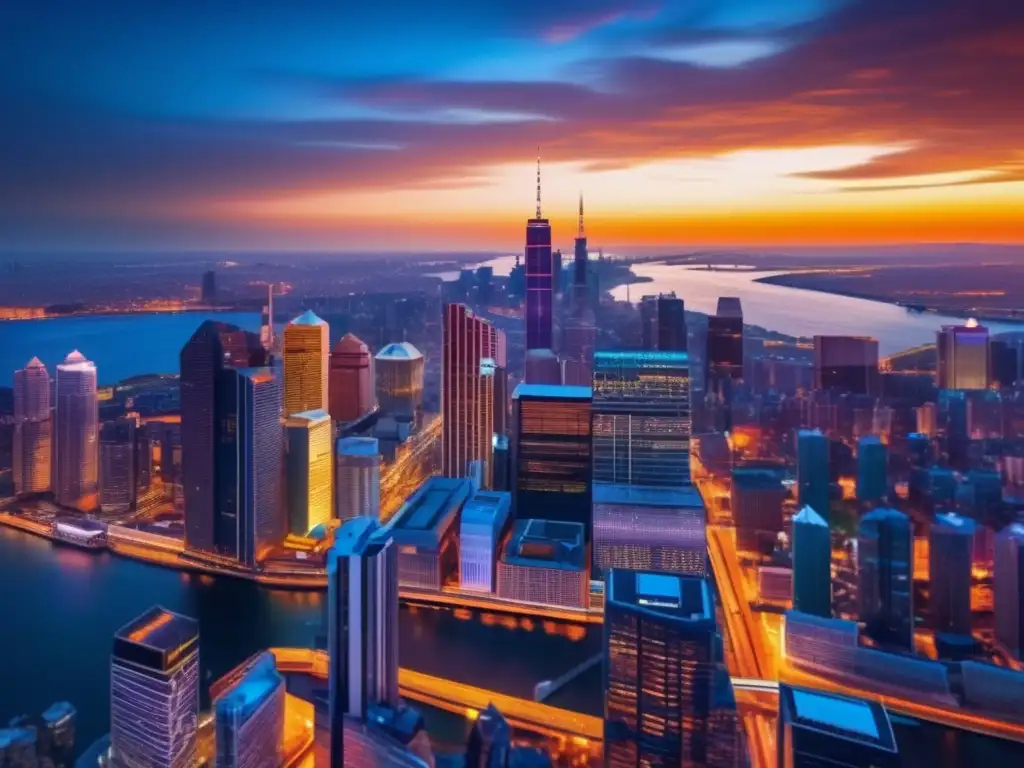 Ciudad vibrante al atardecer Testimonios turismo médico personas mayores en vibrante y diversa ciudad al atardecer