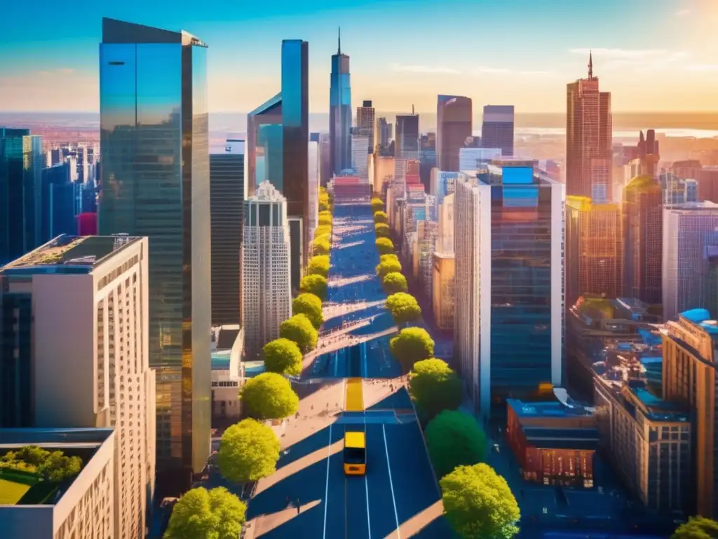 Ciudad vibrante y llena de energía Consejos para viajeros maduros: Ciudad vibrante con rascacielos y energía viajera