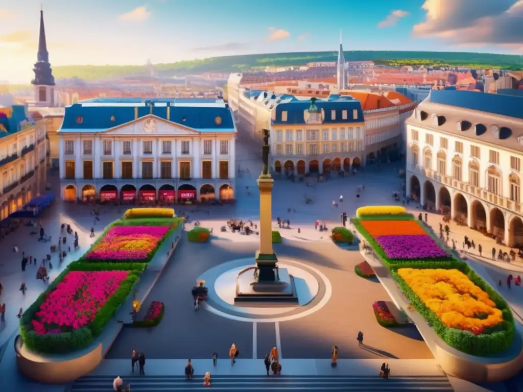 Ciudad europea inclusiva y vibrante Ciudades europeas accesibles para viajeros con movilidad reducida en una imagen de 8k ultra detallada de paisaje urbano pintoresco