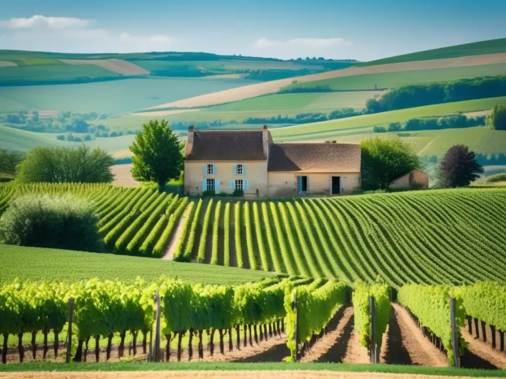 Viñedo pintoresco en Borgoña, Francia Experiencias de cata de vinos para viajeros senior en viñedos de Borgoña