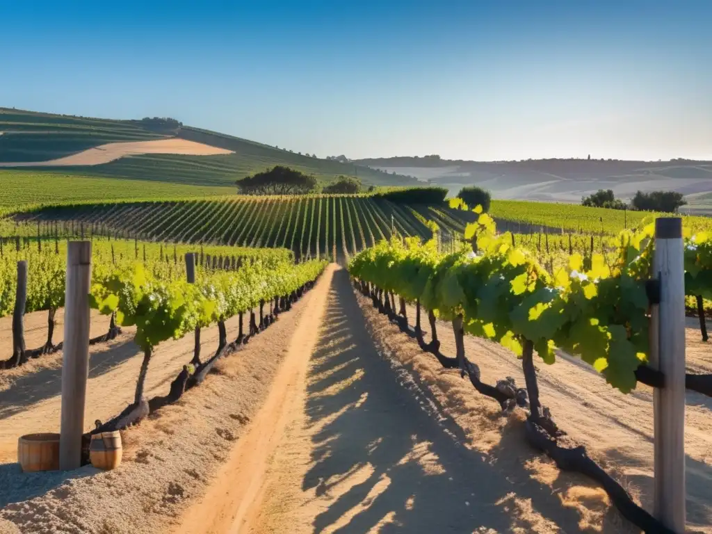Viñedo dorado en Portugal Viñedo en Portugal con