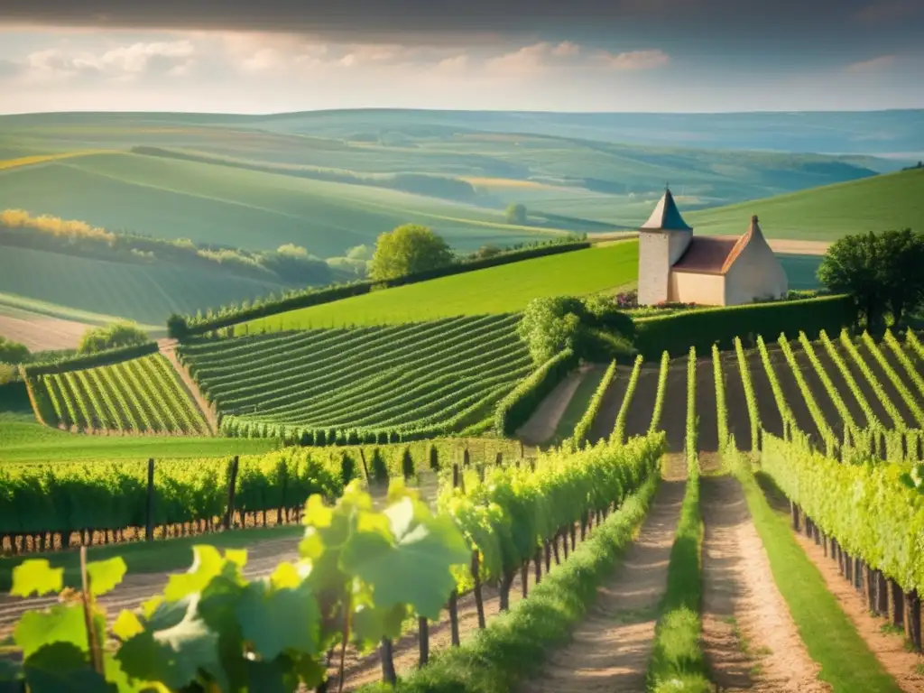 Viñedo sereno en Borgoña, Francia Viñedo en Borgoña: Experiencia cata de vinos para viajeros senior