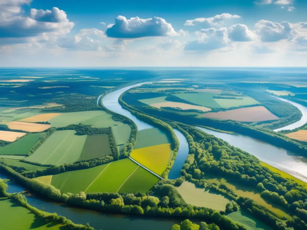 Paisaje encantador cerca de Berlín Aventuras en Berlín para viajeros maduros: impresionante vista aérea de paisaje verde rodeando la ciudad