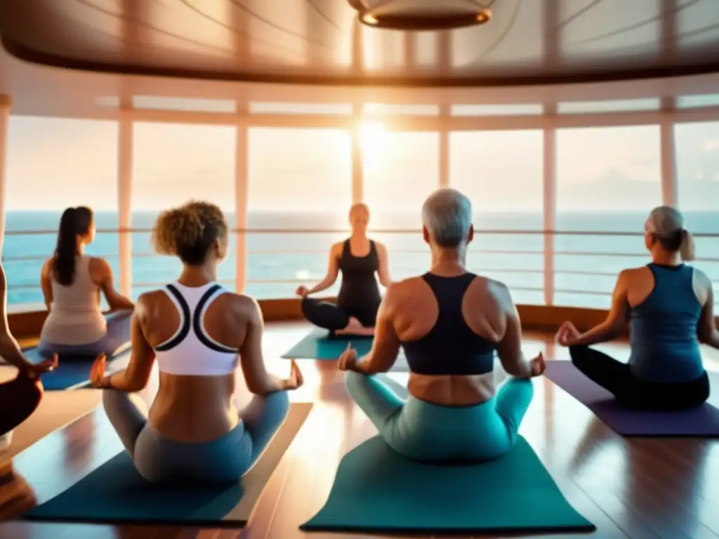 Yoga y meditación en crucero de lujo Actividades de bienestar en crucero para adultos mayores